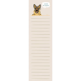 German Shepherd “I Love My Human” Notepad Tablet