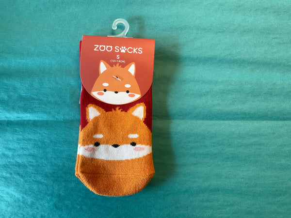 “Zoo Socks” for Toddlers - Fox - Jilly's Socks 'n Such