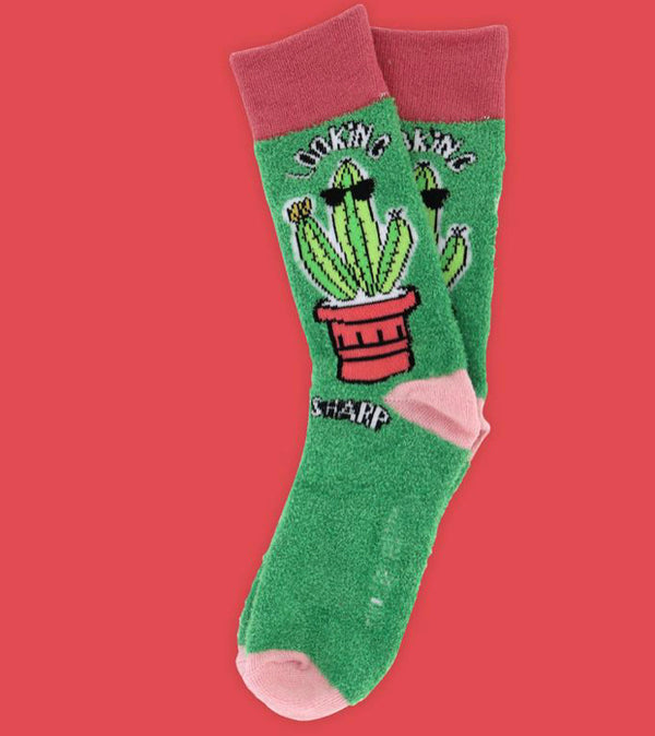 “Looking Sharp” Cactus Sock - Jilly's Socks 'n Such