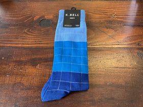 Men's Pool Tile Socks - Blues & Grays
