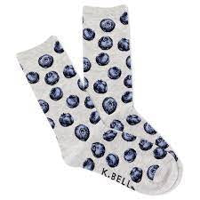 Women’s Blueberries Socks - Jilly's Socks 'n Such