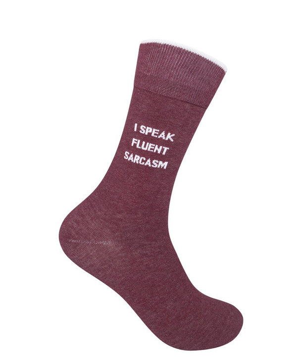 “I Speak Fluent Sarcasm” Socks - One Size - Jilly's Socks 'n Such