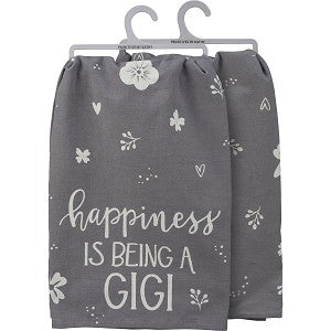 “Happiness is being a Gigi” Towel - Jilly's Socks 'n Such