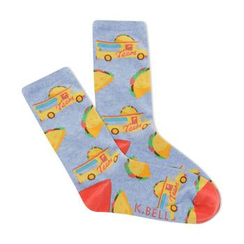 Taco truck women’s sock - Jilly's Socks 'n Such