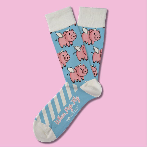 Women's Super Soft “When Pigs Fly” Socks - Jilly's Socks 'n Such