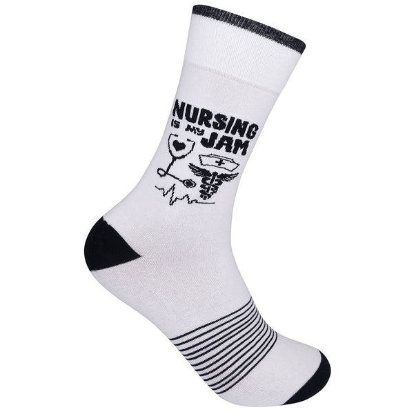 “Nursing Is My Jam” Socks - One Size - Jilly's Socks 'n Such