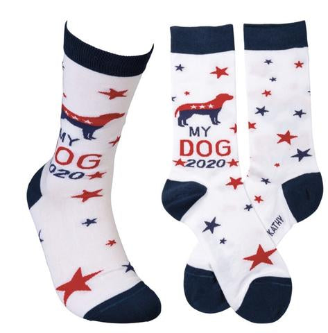 “My Dog 2020” President Socks - One size - Jilly's Socks 'n Such