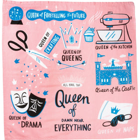Queen of Damn Near Everything Kitchen Towel