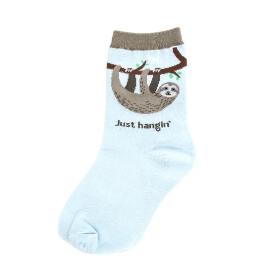 Kids-Just Hangin' Sloth Socks - Jilly's Socks 'n Such