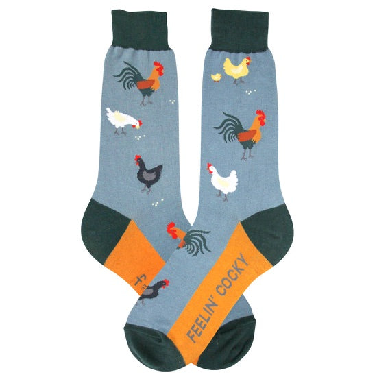 Men’s Rooster Socks - Jilly's Socks 'n Such