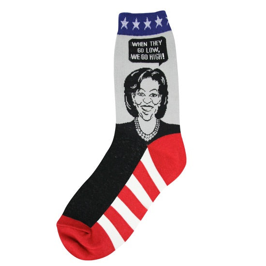Women’s Michelle Obama Socks - Jilly's Socks 'n Such