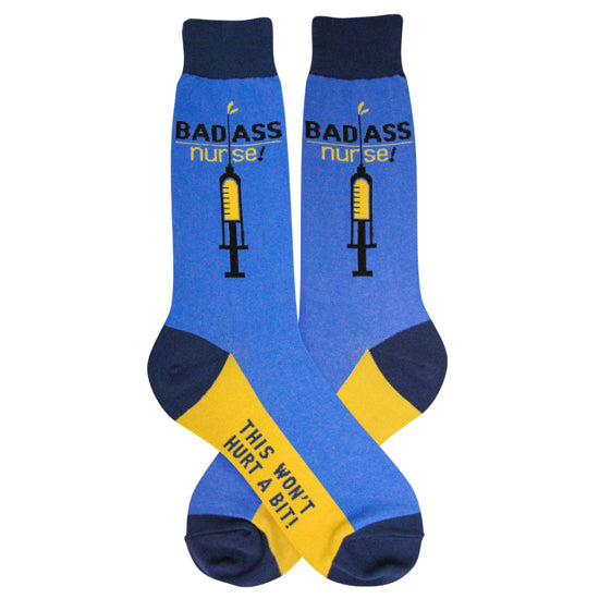 Men’s Badass Nurse Socks - Jilly's Socks 'n Such