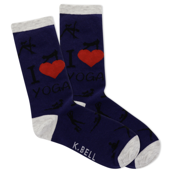 Women’s “I love Yoga” Socks - Jilly's Socks 'n Such