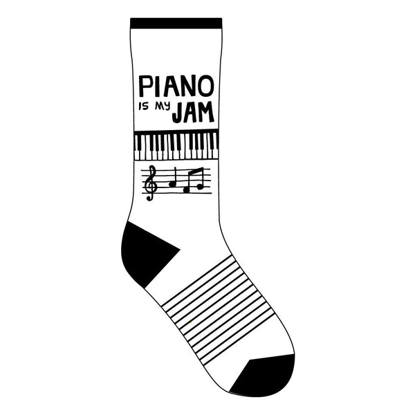 Unisex “Piano is My Jam” Socks - Jilly's Socks 'n Such