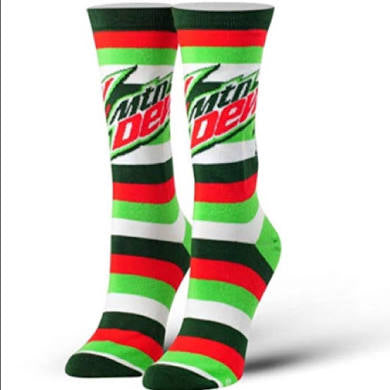 Women’s Mountain Dew Stripes Socks SALE - Jilly's Socks 'n Such