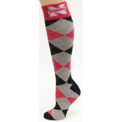 Nebraska Logo Argyle Dress Socks - One Size