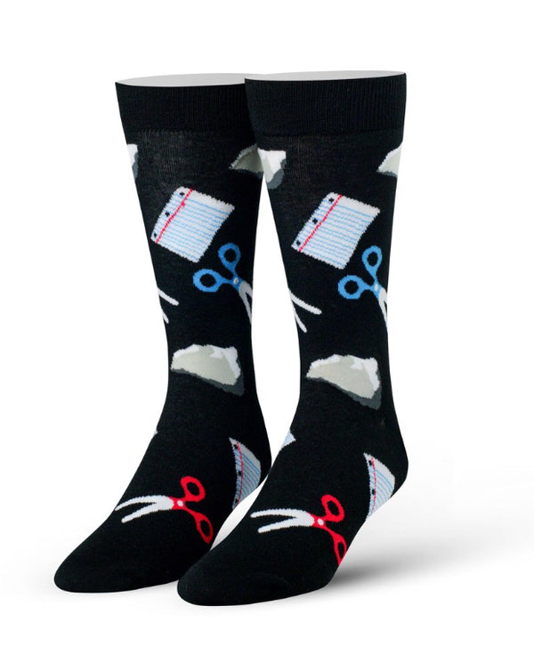 Men’s Rock Paper Scissor Socks - Jilly's Socks 'n Such