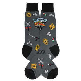 Men’s-Railroad Train Socks