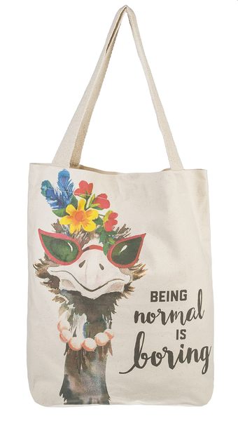 “Being Normal Is Boring” Tote Bag - Jilly's Socks 'n Such