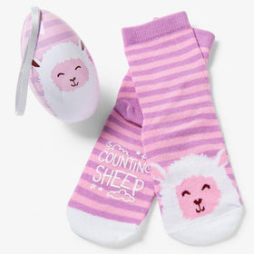 “Counting Stars” Sock in Egg -  Kid’s Crew Socks