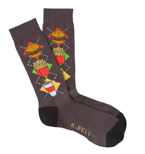 Men’s Fast Food Argyle Socks - Jilly's Socks 'n Such