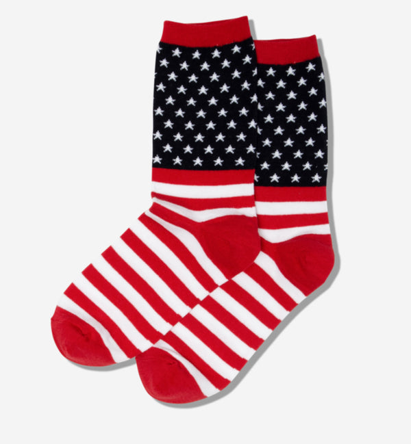 Women's American Flag USA Socks - Jilly's Socks 'n Such