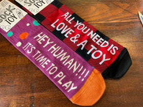 Dog toy socks