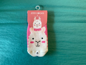 “Zoo Socks” for Toddlers - Llama