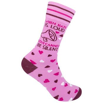 “Love Cannot Be Silent” Socks - One Size - Jilly's Socks 'n Such