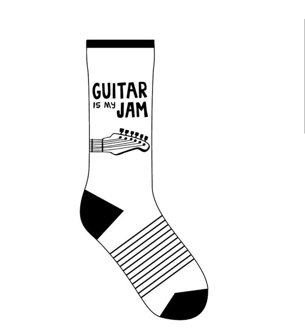 “Guitar Is My Jam” Socks - One Size - Jilly's Socks 'n Such