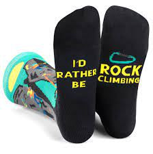 Copy of Men’s “I’d rather Rock Climbing” - Jilly's Socks 'n Such