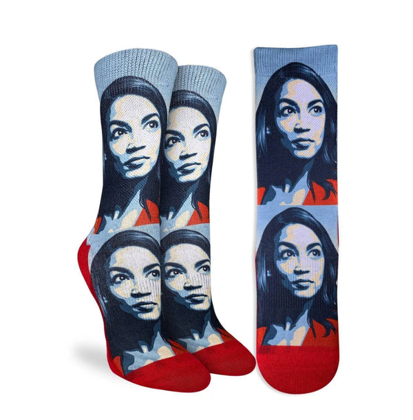 Women’s Alexandria Ocasio Cortez Socks - Jilly's Socks 'n Such