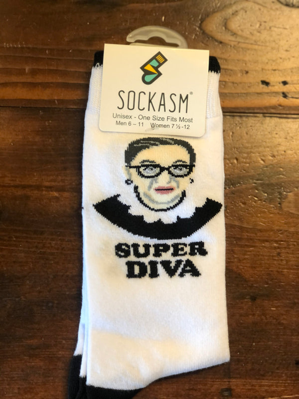 RBG “Super Diva” Socks - One Size - Jilly's Socks 'n Such