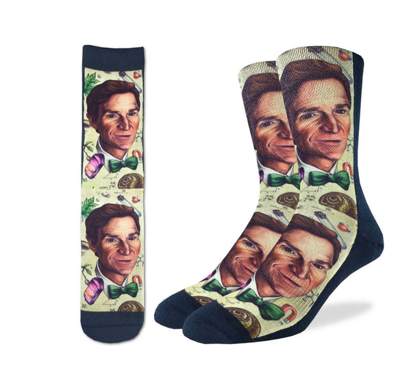 Men’s Bill Nye Socks - Jilly's Socks 'n Such