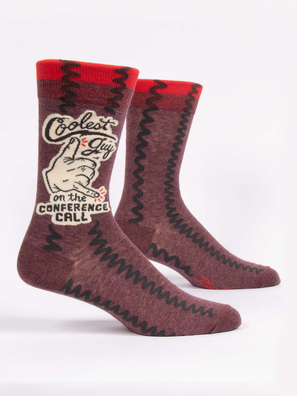 Men’s “Coolest Guy Conference Call” Socks - Jilly's Socks 'n Such