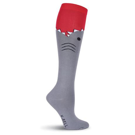 Women’s Knee High Shark Attack Socks - Jilly's Socks 'n Such