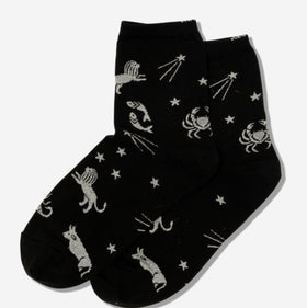 Women’s Black Horoscope Socks