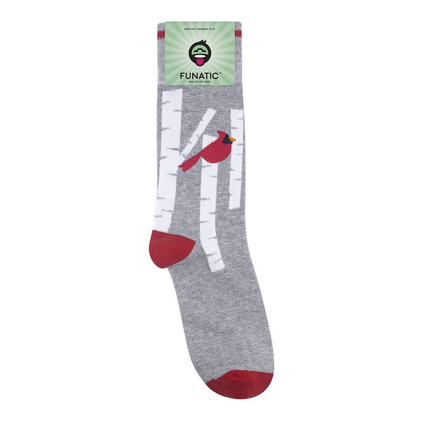 Birch & Cardinal- One Size - Jilly's Socks 'n Such