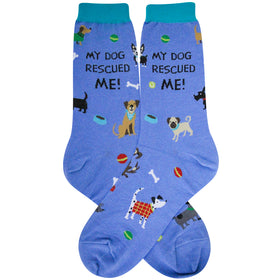 Women’s My Dog Rescued Me Socks