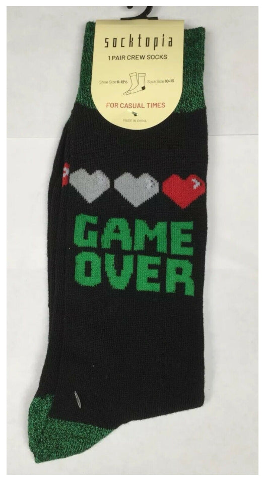 Men’s “Game Over” Socks - Jilly's Socks 'n Such