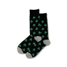 Men’s Black Shamrock sock