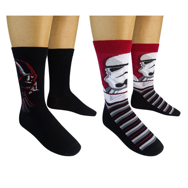 Men’s Star Wars Socks:  Darth Vader or Storm Trooper - One Size - Jilly's Socks 'n Such