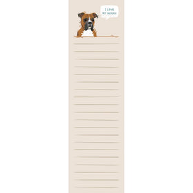Boxer “I Love My Human” List Notepad Tablet