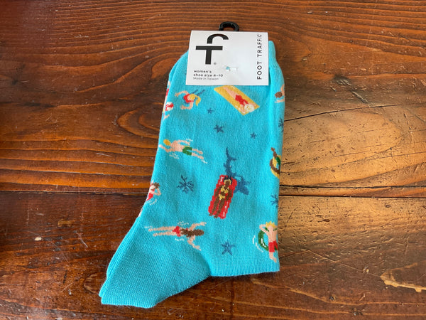 Women’s Ocean Swimmer Socks - Jilly's Socks 'n Such