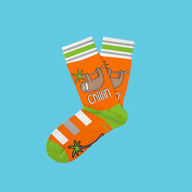 Kid's Sloth Socks- “Just Chillin’ “
