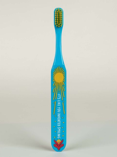 Blue-Q Toothbrush “You Invented Smiling” - Jilly's Socks 'n Such