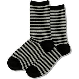 Women’s Denim Stripes on Grey Socks