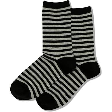 Women’s Denim Stripes on Grey Socks - Jilly's Socks 'n Such