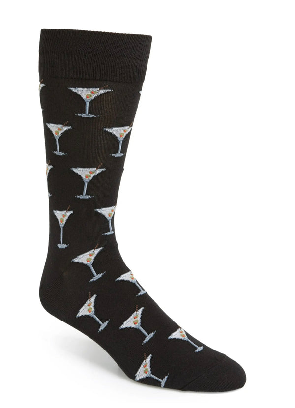 Mens Martini and Olives Socks - Jilly's Socks 'n Such