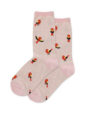 Women’s Bird Pink Stripe Socks SALE